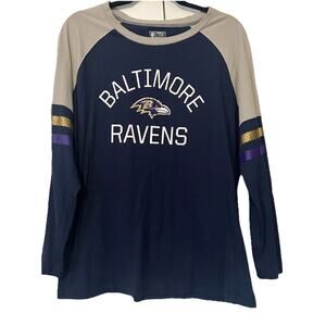 NFL Pro Line Women's XL Baltimore Ravens Long Sleeve T-Shirt Season 2017